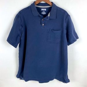 Duluth Trading Co Men’s Polo Shirt Blue Large